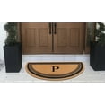 thumbnail image 6 of A1HC Natural Coir Flock Monogrammed Door Mat for Front Door, 30x60, Anti-Shed Treated Durable Doormat for Outdoor Entrance, Heavy Duty, Low Profile, Easy to Clean, Long Lasting, Front Porch Entry Rug, 6 of 7