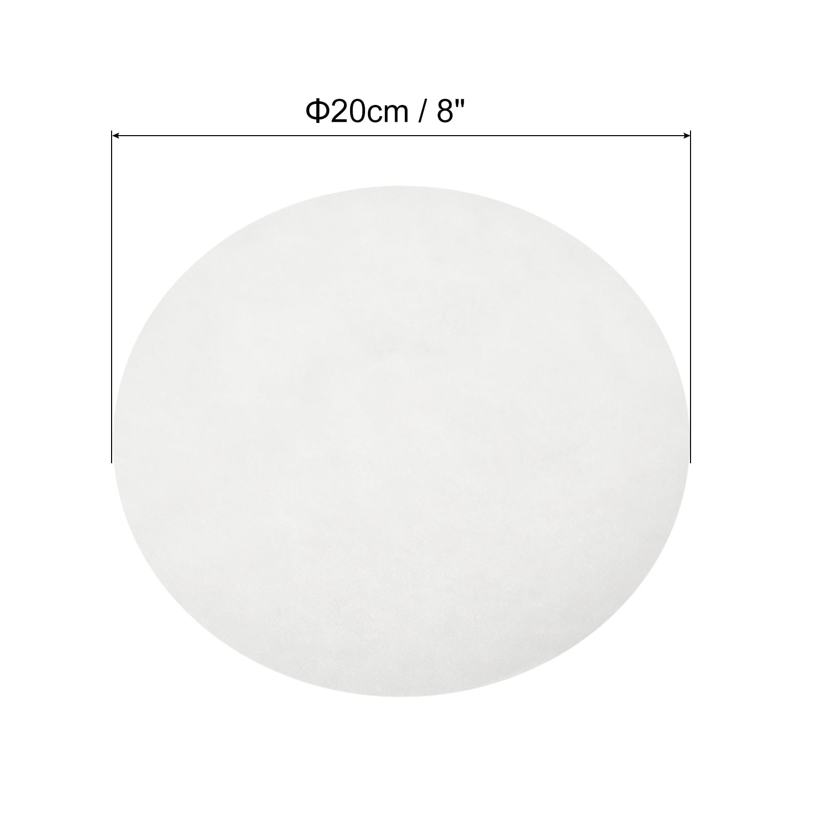Uxcell 300pcs Parchment Paper Rounds, 8 inch Non Stick Baking Paper Liners for Baking Grilling Air Fryer Steaming, White