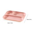 thumbnail image 3 of Divided Serving Tray,RectangularCompartment Snack Plate Portion Control Dish for Dining Table Picnic Camping, 3 of 7