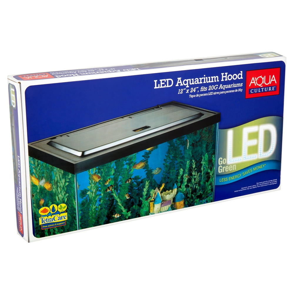 Aqua Culture 20/55 Gallon Fish Tank Hood with LED Light