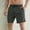 #Army Green, variant on Rigardu mens shorts Male Spring And Summer Solid Color Shorts Ice Sense Zipper Pocket Slit Trousers Large Size Rope Five Point Pants shorts for men pants for men Mint Green + XL