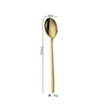 Clearance Deals Plated Set Mini Teaspoons Pack 3Gold Steel Spoons