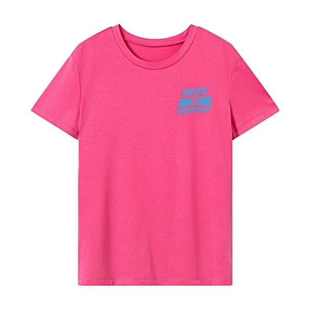 Camiseta para mujer con cuello redondo, camiseta básica suave para vacaciones, senderismo, regalo para mujer L