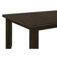 thumbnail image 6 of Cornish Cappuccino Dining Table - 66" Rectangular Wood Table for Dining Room & Kitchen, Espresso Finish, Rubberwood & Oak Veneer, Rustic Style, 6 of 9