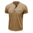 thumbnail image 7 of Mens Henley Shirts Short Sleeve Button T-Shirts Summer Vintage Lightweight Tee Shirts with Pocket, 7 of 7