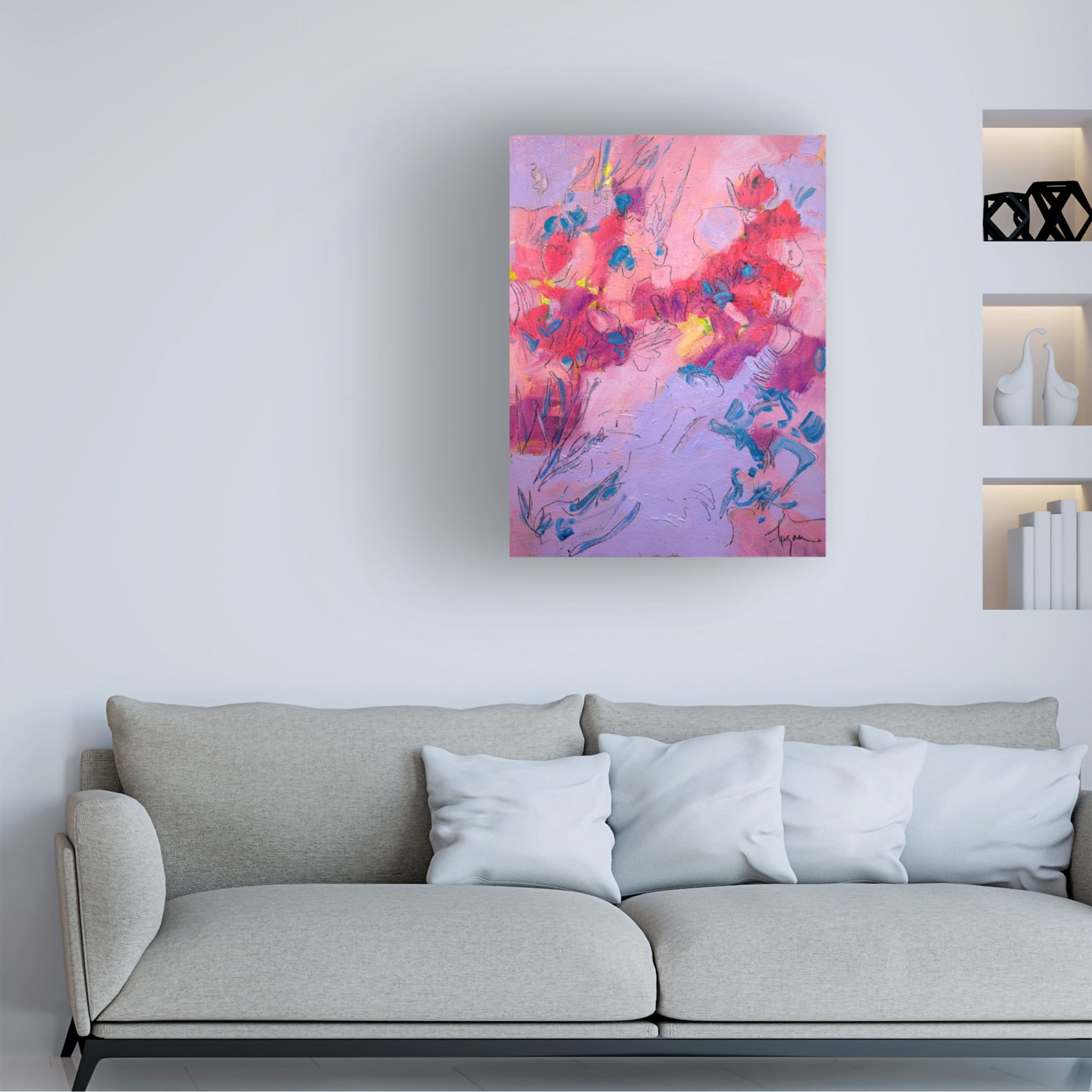 Canvas Wall Art - Dorothy Fagan 'Wish You Well' Wall Art for Living Room, Bedroom, or Office D?cor by Trademark Fine Art - 14 x 19 Inches