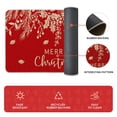 thumbnail image 6 of Sm:)e Holly Pine Branches Leaves Merry Christmas Kitchen Mats Set of 2, Winter Decor Low-Profile Kitchen Rugs for Floor - 17x29 and 17x47 Inch, 6 of 7