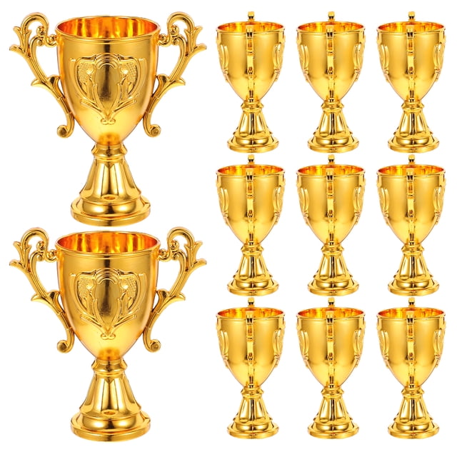 CIMAXIC Boîte de Rangement en Forme de Mini Trophée 12 Pcs pour Fêtes et Compétitions Idéal comme Trophée de Participe, 4.53"X4.13"X2.36 Pouces
