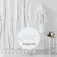 thumbnail image 3 of Grey and White Striped Fabric Shower Curtains Sets with Hooks,Bath Curtains Decorative with Weighted Hem, Waterproof Washable 72x72, 3 of 5
