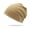 light brown, variant on 1 unisex double-layer solid color pile cap, thin pullover cap, used for clothing matching, gardening, beach (light gray)