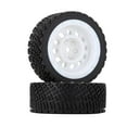 thumbnail image 5 of 4 Pieces RC Car Tires 1/12 Modification Spare Parts Assembly Accessories Car White Black, 5 of 5