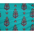 thumbnail image 4 of oneOone Polyester Lycra Fabric Leaves & Paisley Block Print Fabric BTY 56 Inch Wide, 4 of 4