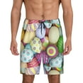 thumbnail image 2 of Picia Colorful Easter Eggs Pajama Shorts for Men, Men's Pajama Bottoms, Sleepwear,Short Pajama Pants-X-Large, 2 of 9