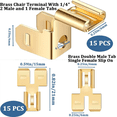 thumbnail image 2 of Piggyback Spade Connectors Quick Disconnect Electrical Wire Spade Terminals Adapter 30pcs, 2 of 7