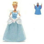 ASDF Disney Princess Cinderella Classic 12" Doll & 4" Fairy Godmother Cake Topper PVC