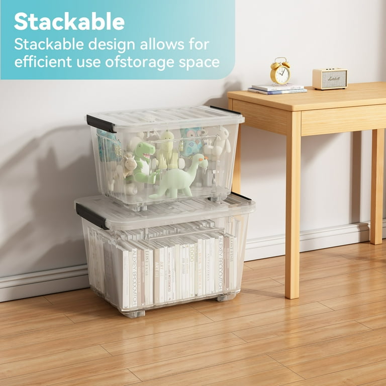 Nazhura Heavy Duty Large Plastic Storage Bin, 97 Qt Nazhura Heavy Duty Large Plastic Storage Bin, 97 Qt