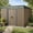 8 x 6 Brown, variant on 6x4 ft Outdoor Storage Shed with Double Lockable Doors - Weather-Resistant Garden Shed in Gray