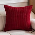 thumbnail image 3 of SWSUSN Spring Set Of 2 Corduroy Striped Cushion Covers 24x24 Inch Throw Pillow Covers For Living Room 24x24 In 2 Pack, 3 of 9