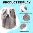 thumbnail image 3 of TELOLY Kitten Clothes,Polyester Boy Dog Clothes for Cats and Dogs Between 1.10 and 2.20 Lbs,Winter Thickened Warm Bunny with Hood Dog Sweaters for Small Dogs Girl,Grey,Xs, 3 of 7