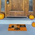 thumbnail image 4 of Wovilon Halloween Area Rug Doormat, Black Castle Front Door Mat Non Slip Rubber Backing, Happy Halloween Orange Indoor Outdoor Entrance Mats, Halloween Home Decor Outdoor Rug, 16 X 24 Inches, 4 of 8