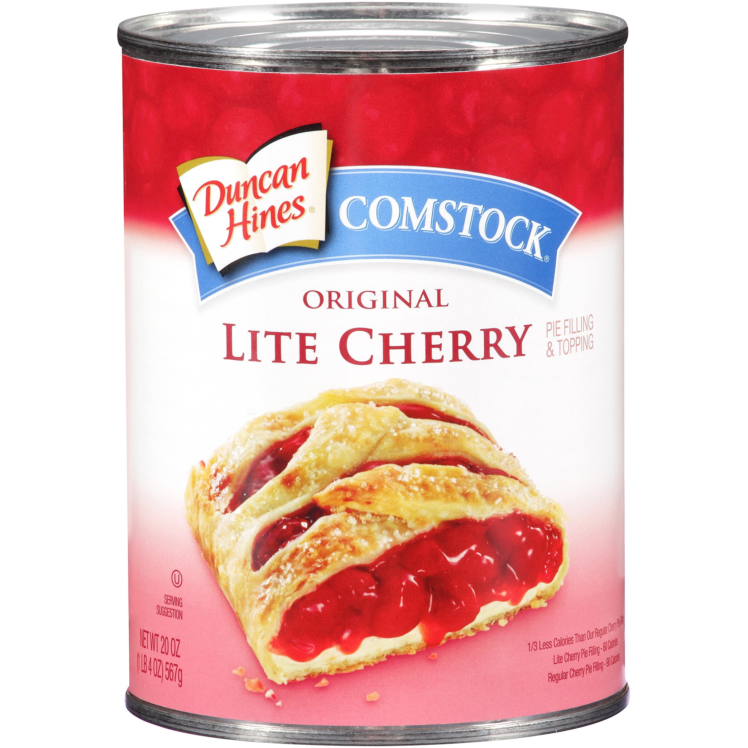 Duncan Hines Comstock Original Lite Cherry Pie Filling & Topping, 20.0 OZ by Pinnacle Foods Group LLC