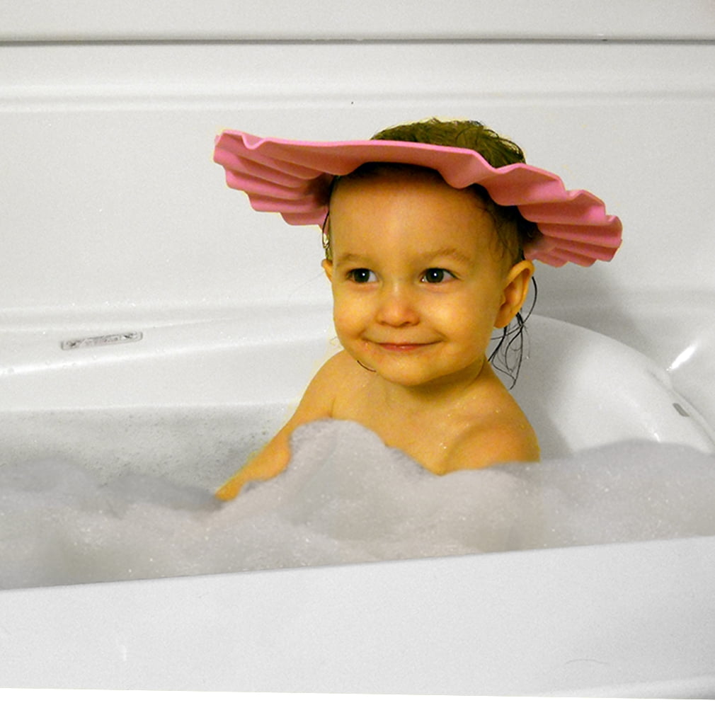 Evelots Shampoo Shower/Bath CapBaby/ChildVisor WaterproofAdjustable