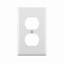 80703-00W 1-Gang Duplex Receptacle Wall Plate White- pack of 20