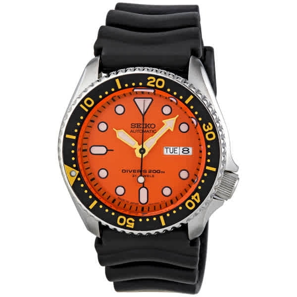 seiko orange dive watch