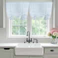 thumbnail image 4 of Blue Dandelion Balloon Curtains for Living Room/French Door, Spring Modern Minimalist Country Flower Tie Up Curtains 63 Inch Length Energy Saving Kitchen Curtains Shades for Windows 42"x63", 4 of 8