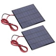 thumbnail image 2 of Panel Solar De 2W Panel Solar Cargador De Panel Solar Batería De Polisilicio Juguetes Luces Solares Para Césped Para Energía Solar Luces Solares Para Paisajes Cargadores Solares EOTVIA No, 2 of 7