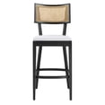 thumbnail image 6 of Caledonia Wood Bar Stools - Set of 2 in Black White, 6 of 10