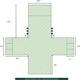 thumbnail image 3 of 2024 Reversible Wing Chair Slipcovers with Elastic Band and Side Pocket (Navy), 3 of 6