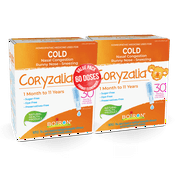 Boiron Coryzalia 60 Doses pour le rhume et ses symptômes chez les enfants de 1 mois à 11 ans