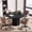 Black, variant on Finmind Round Conference Table for 4-6, 47" Wooden Meeting Table, Office Table, Training, Natural