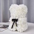 thumbnail image 4 of Rose Bear, Rose Bear Teddy Flower with Lights, Best Gift for Valentine's Day, Birthday, Mother's DayWhite, 4 of 4