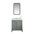 thumbnail image 2 of Water Creation Queen 30"W Wood Single Bathroom Vanity in Cashmere Gray & White, 2 of 4