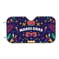 thumbnail image 7 of Goofa Happy Mardi Gras Printed Car Windshield Sunshade,Foldable Reflective Sun Visor,UV Protection Heat Blocker Sunshade,Car Cooling Accessory-, 7 of 7