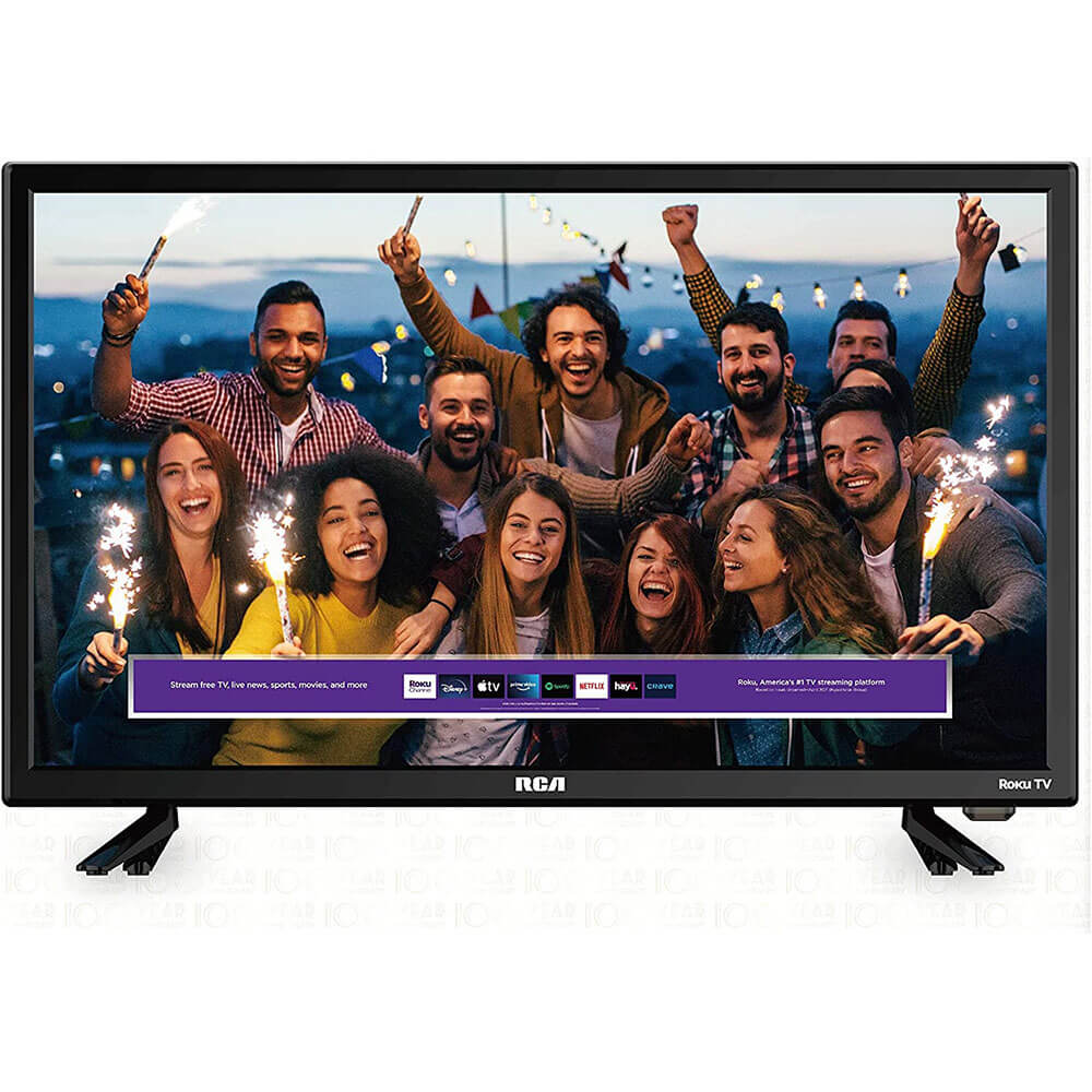 RCA 24-inch Flat Screen 720p Roku Smart LED TV - RTR2461, 2022 Model
