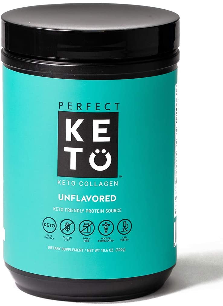 Perfect Keto Collagen Peptides Protein Powder with MCT Oil Grassfed