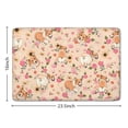 thumbnail image 5 of Corgi Dog and Flower Florals Flannel Non Slip Door Rugs,Washable Door Mats Indoor,Decorative Door Mats,Dirt-Resistant and Absorbent Doormat for Entrance,Bedroom,Kitchen,Bathroom,23.5x16in(60x40cm), 5 of 5