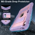 thumbnail image 3 of Decase Shockproof Rugged Case for Apple iPad 11th Gen 2025/ iPad 10th Generation 10.9" 2022 with Kickstand & Shoulder Strap,Tri-Layer PC+TPU Back Cover,Heavy Duty Shock-Absorbent Protective Case,G, 3 of 9