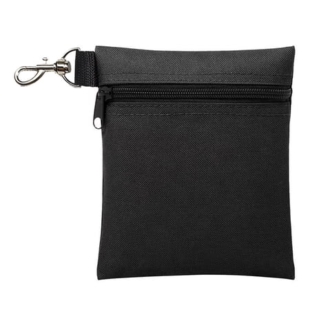 YIFAEUX Golf Ball Carrier Bag with Lobster Buckle Portable Golf Tee Holder Zipper Golf Ball Waist Pouch for Holding 7 Standard Golf Balls Professional Golf Cart Accessories for Men Women