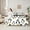 Black White, variant on Castle Fairy Cartoon Penguin Bedding Comforter Set,Winter Snowflakes Full Bedding Set