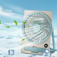 thumbnail image 2 of HHGBAD Portable Fan with Rechargeable Battery, 5 Speed Settings & Cell Phone Holder - Quiet Operation for Office/Desktop Use, 2 of 6