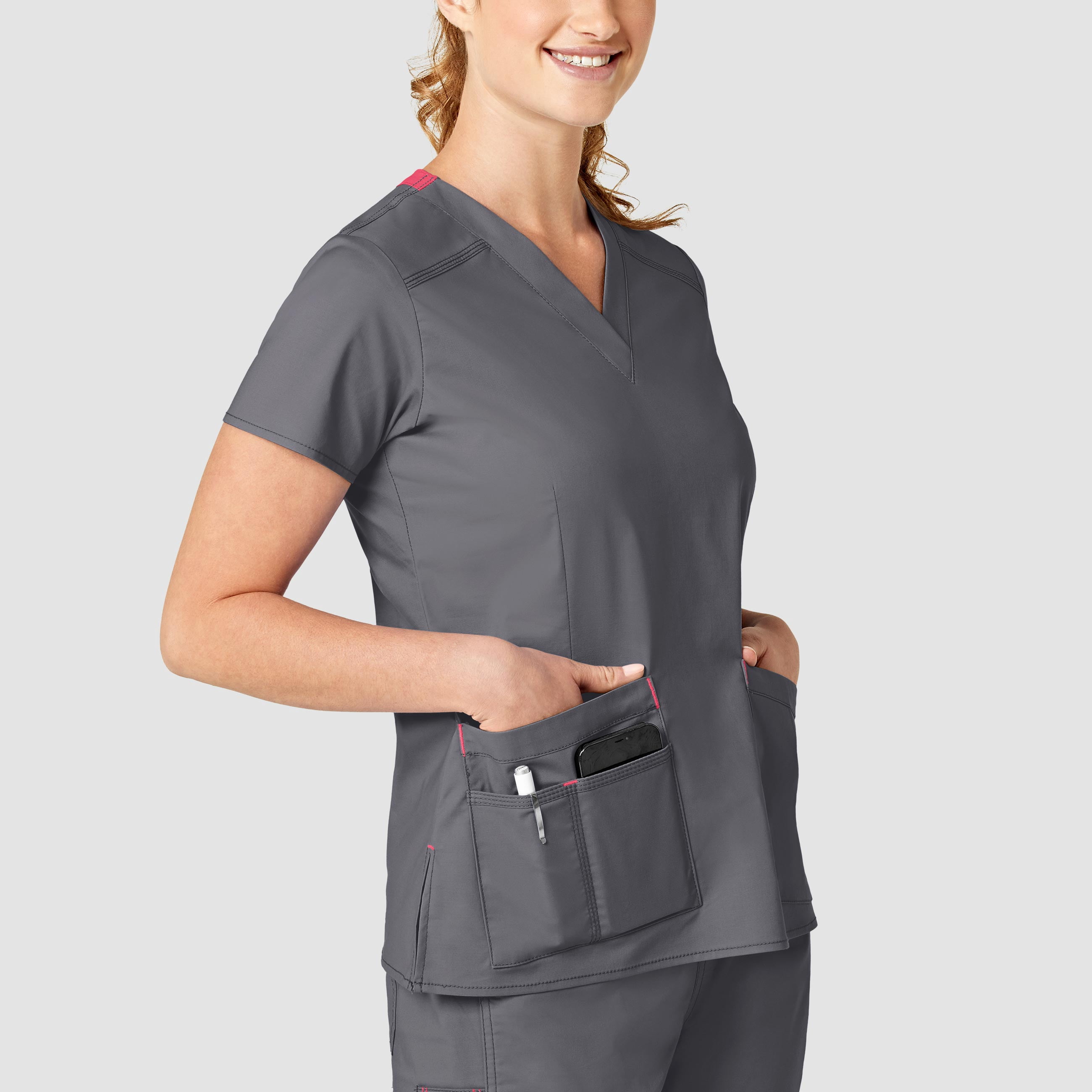 WonderWink WonderFLEX 6108-Verity V-Neck Scrub Top
