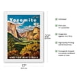 thumbnail image 2 of Yosemite - United Air Lines - Yosemite Falls and Yosemite National Park - Vintage Airline Travel Poster by Joseph Fehér c.1945 - Japanese Unryu Rice Paper Art Print (Unframed) 17 x 22 in, 2 of 4