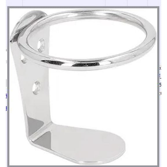 LOLIPPYY Stainless Steel Marine Cup Holder with 79mm/3-1/16" ID , Wall Mount Drink Holder for Boats, RVs, Trailers, Yacht - , Fits Bottles & Glasses