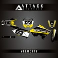 thumbnail image 2 of Attack Graphics Custom Velocity Complete Bike Restyle Graphics Kit Compatible with Polisport MX Restyling Kit for Suzuki RM125 2005, 2 of 4