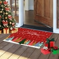 thumbnail image 3 of Merry Christmas Welcome Door Mat Welcome Floor Front Door Mats Rug Christmas Tree Decor Non Slip Doormat Home Kitchen Bathroom Indoor Outdoor Decorations 18 X 30 in, 3 of 6