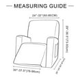 thumbnail image 3 of Recliner Chair Slipcover Protector Washable Sofa Couch Cover Elasticity Stretch Anti-slip Slipcovers Single Seat Sofa Recliner Cove W/ Side Pocket, (29in-36.5in)*(26in-34in)*(24in-33in), 3 of 7